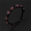 Sweet Hair Bands with Clips Elegant Shiny Hair Hoop Rhinestone Bangs Fixed Headband  Banquet