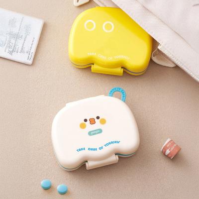 Pill Box Triple Sealing Moisture-Proof Pill Organizer with Independent Compartments Portable Cloud Shape Divided Pill Container with DIY Custom