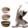 Natural Straw Cats House Resting Basket for Small Dog Cats Scratchproof Bulrush Bed Cats Furniture Pet Nest All Season
