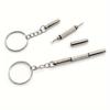 Steel Glasses Screwdriver Eyeglass Screwdriver Watch Repair Kit with Keychain Portable Hand Tools Precision Screwdriver Tools