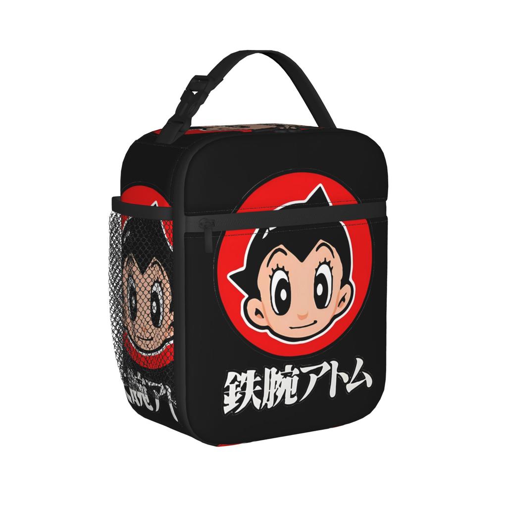 Astro Boy Insulated Lunch Bags Leakproof Childhood Cartoon Manga Lunch Container Thermal Bag Lunch Box Tote College Food Bag