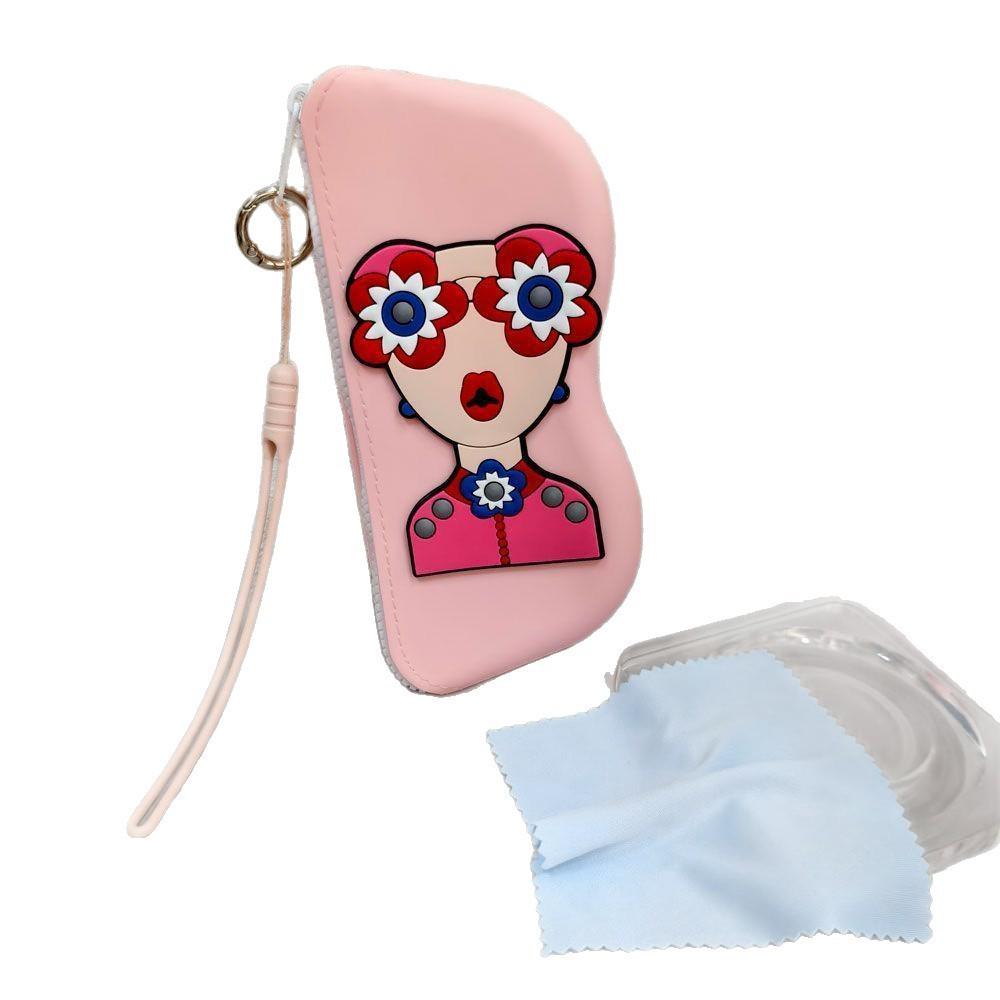 High-Capacity Silicone Sunglasses Case - Portable & Hangable