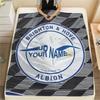 1PC Brighton Hove Albion Custom Name Patterned Flannel Blanket Suitable For All Seasons For Home Decor Warmth And Comfort Gifts Holiday Present