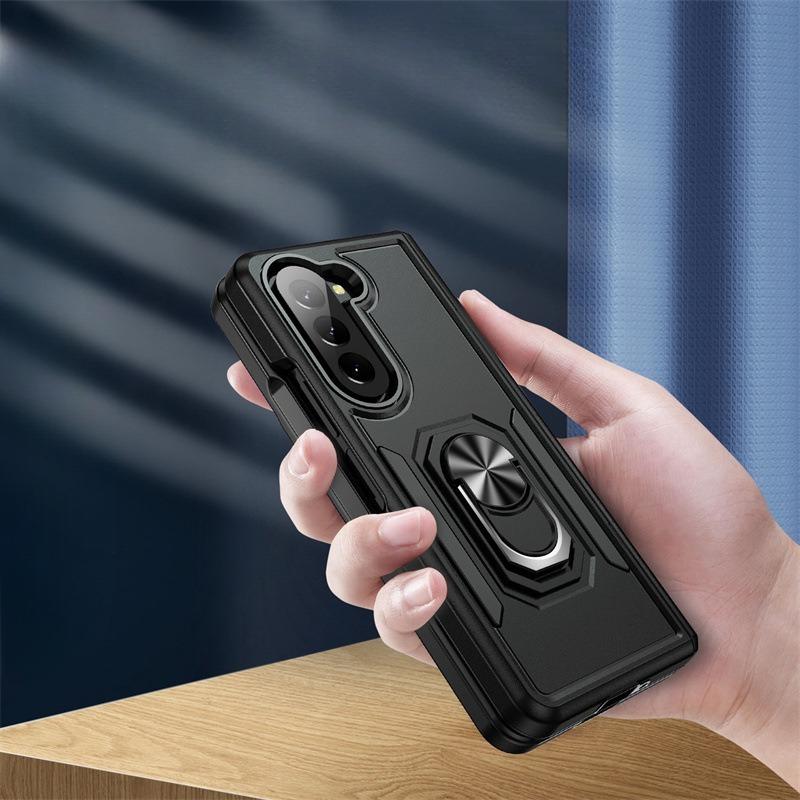 Suitable for Samsung Folding Machine Z Fold 5 Trailblazer with Ring ZFilp 6 Car Bracket Mobile Phone Case
