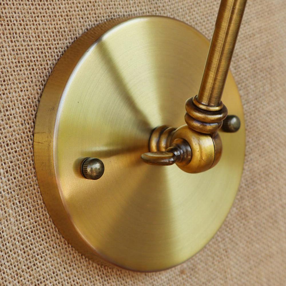 Industrial Retro Loft Brass Wrought Iron Wall Lamp E27/E26 Bedroom Bedside Bathroom Entrance Balcony Cafe Studio Lighting