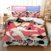 Bedding Set Cartoon Anime Haikyuu 3d Printed Volleyball Boys Duvet Cover Set Single Double Luxury Bed Linen For Kids Teens Gift