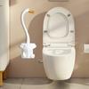 Spazzolino per WC da Parete con Manico Lungo, Senza Foratura, Design Creativo e Originale per la Pulizia del Bagno