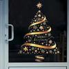 Large Xmas Decals Golden Decor Mural Atmosphere Decor Wallpaper  Holiday