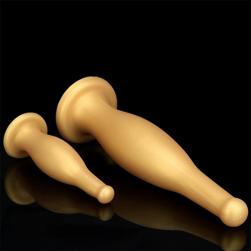 Gin Bottle Oversized Soft Posterior Anal Plugs Silicone Anal Dilator Female Toys Masturbator Anal Products