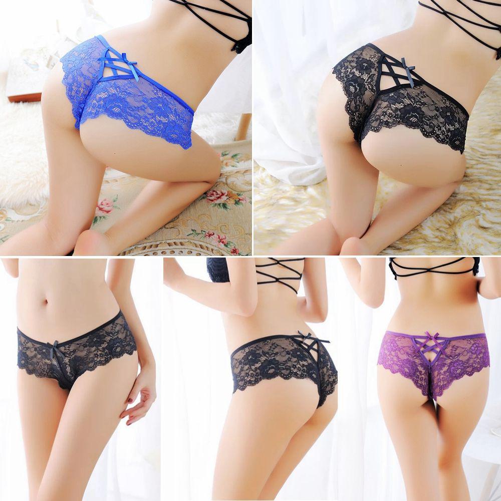 

Nightwear Sleepwear Knickers Elastic Bandage Sexy Thongs Panties Underwear Lace Flowers G-string