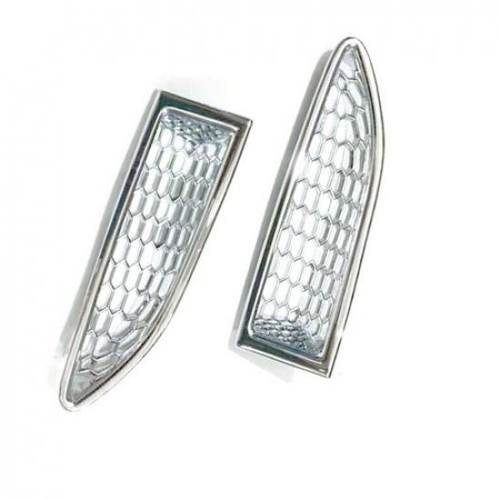 Chrome 2X Front Headlight Eyebrow Eyelid Cover Trim For Nissan Rogue 2021-2024