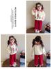 Girls' Cartoon Two-Piece Sweatshirt Set - 2025 Spring/Autumn Fashion, Fake Layered Style Casual Outfit