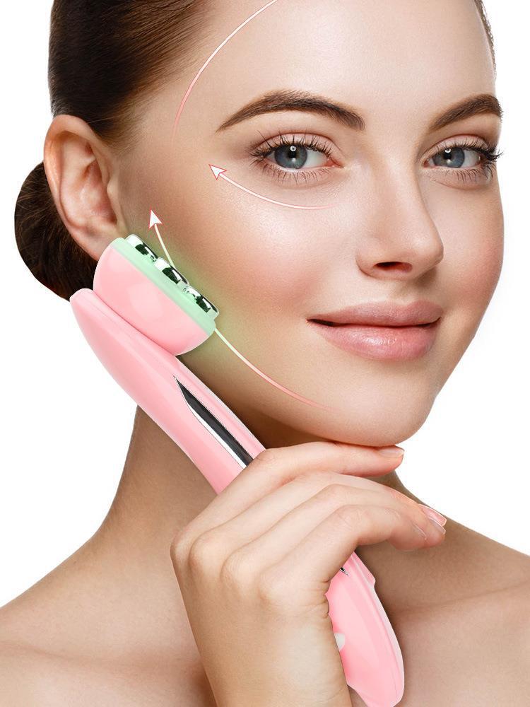EMS Dual-color RF Device: Micro-electric Skin Tightening & Anti-Wrinkle Treatment with Freckle Removal and Five Light Options