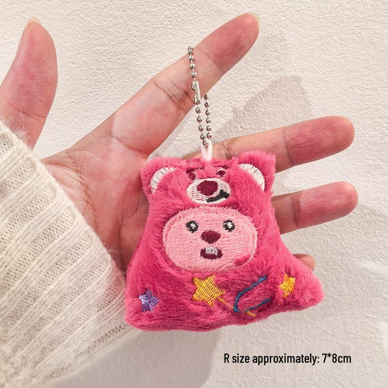 Year of the Sheep Lamb Keychain: Cute Plush Pendant for Students' Bags