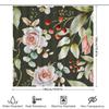 Modern Floral Shower Curtain Elegant Bathroom Decor for Your Home
