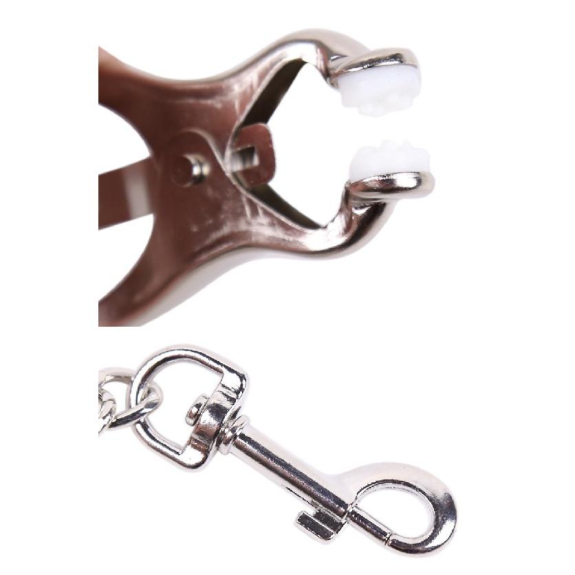 Adjustable Clitoris Nipples Clamps Sexy Labia Breast Massager Stimulate Flogger Adult Games Slaves Accessories Sexy Toys