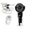 Handheld Fan Water Spray Cooling Fan with 4 Speed Settings Low Noise Rechargeable Battery Operated Misting Fan with Lanyard