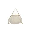 Pearl Shell Bag With Metal Chain And Beaded Details For Casual Daily Use