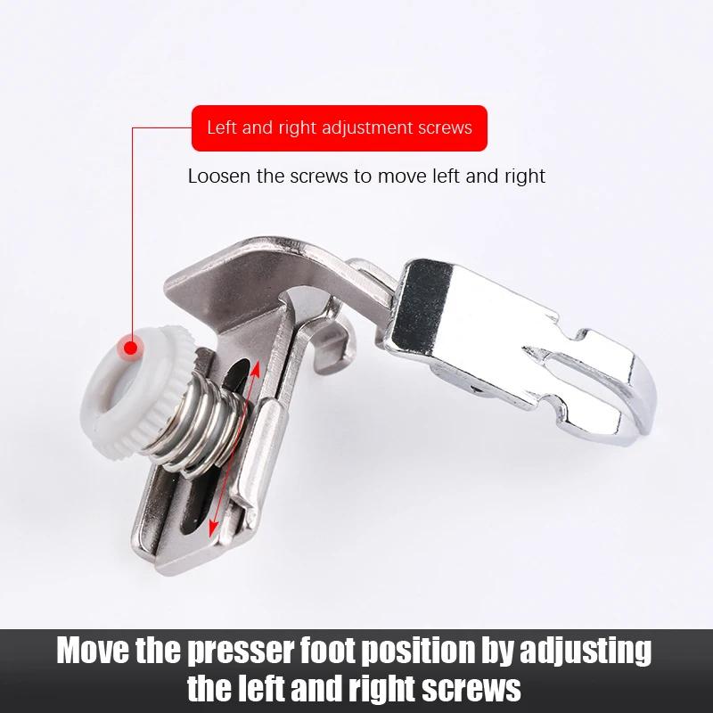 1PC Old Style Foot Sewing Machine Presser Foot Left And Right Side Invisible Zipper Household Sewing Machine Presser Foot