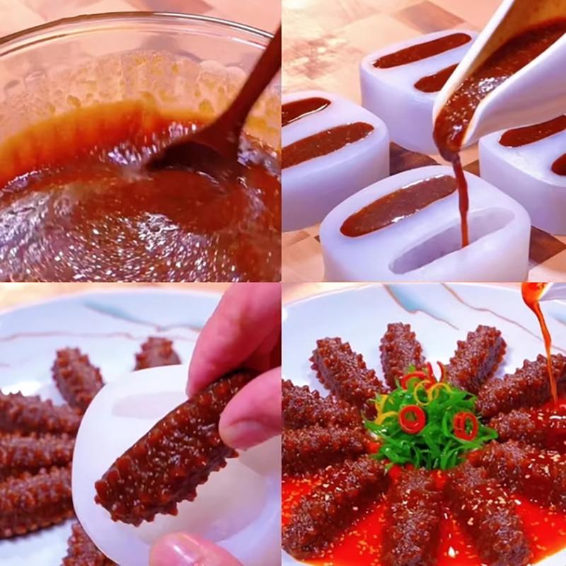 3D Simulate Abalone/Sea Cucumber Fondant Silicone Mold Jelly Chocolate Mould Diy Clay Candle Molds Cake Decorating Tool Bakeware