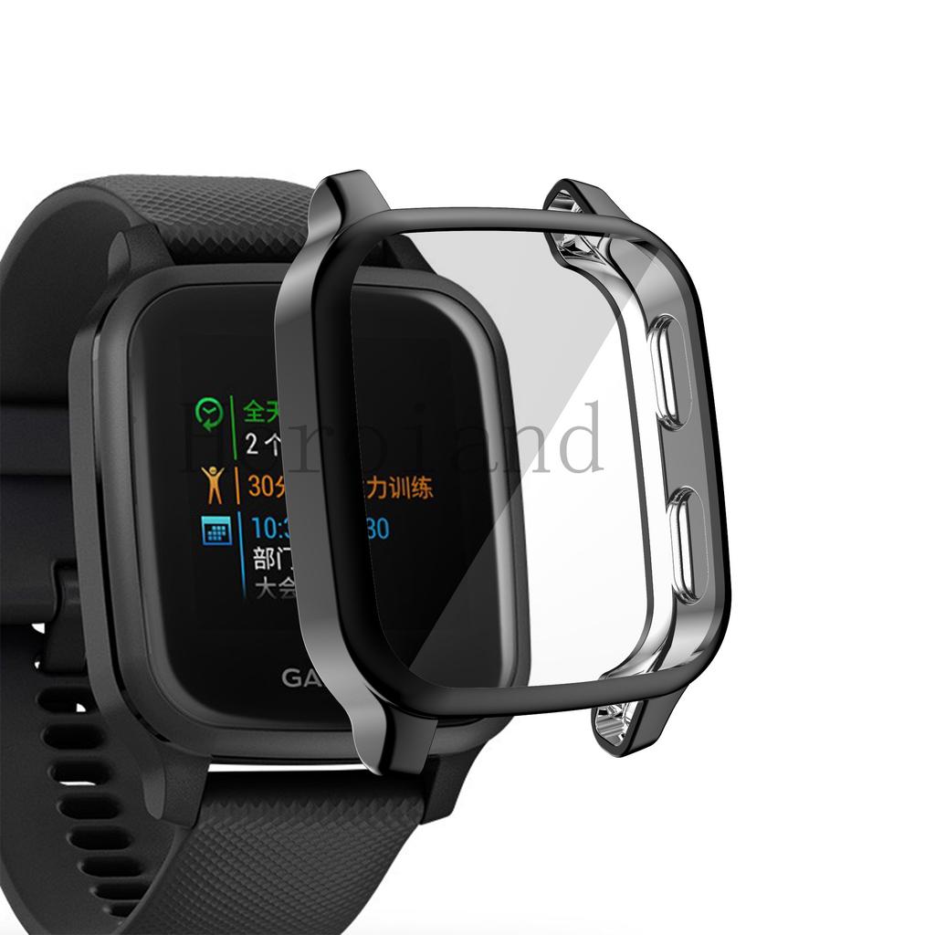Full Protective Case Cover Shell For Garmin Venu SQ / venu sq music SmartWatch screen protector Accessories Plating soft TPU