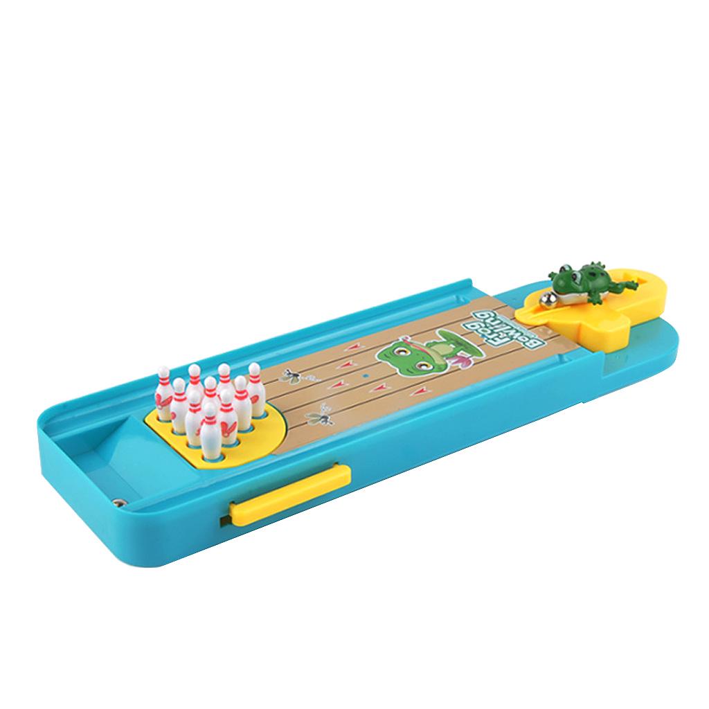 Dětské Mini Stolní Žabí Bowlingové Hračky Sady Přenosná Vnitřní Vzdělávací Stolní Hra
