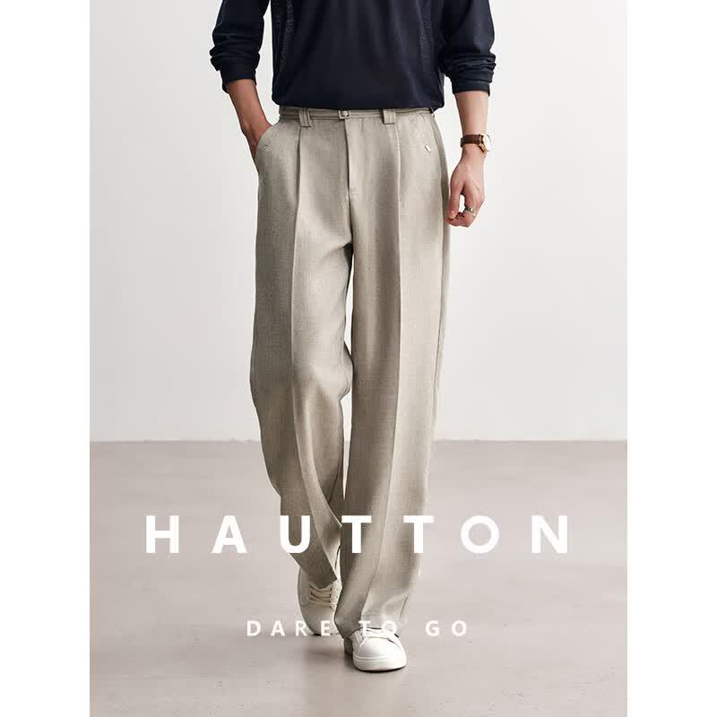 HAUT TON Men s Old Money Style Casual Trousers M