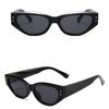 UV400 Cat Eye Sunglasses Rice Nail Outdoor Sport Sunglasses Vintage Rhombus Sunglasses  Streetwear