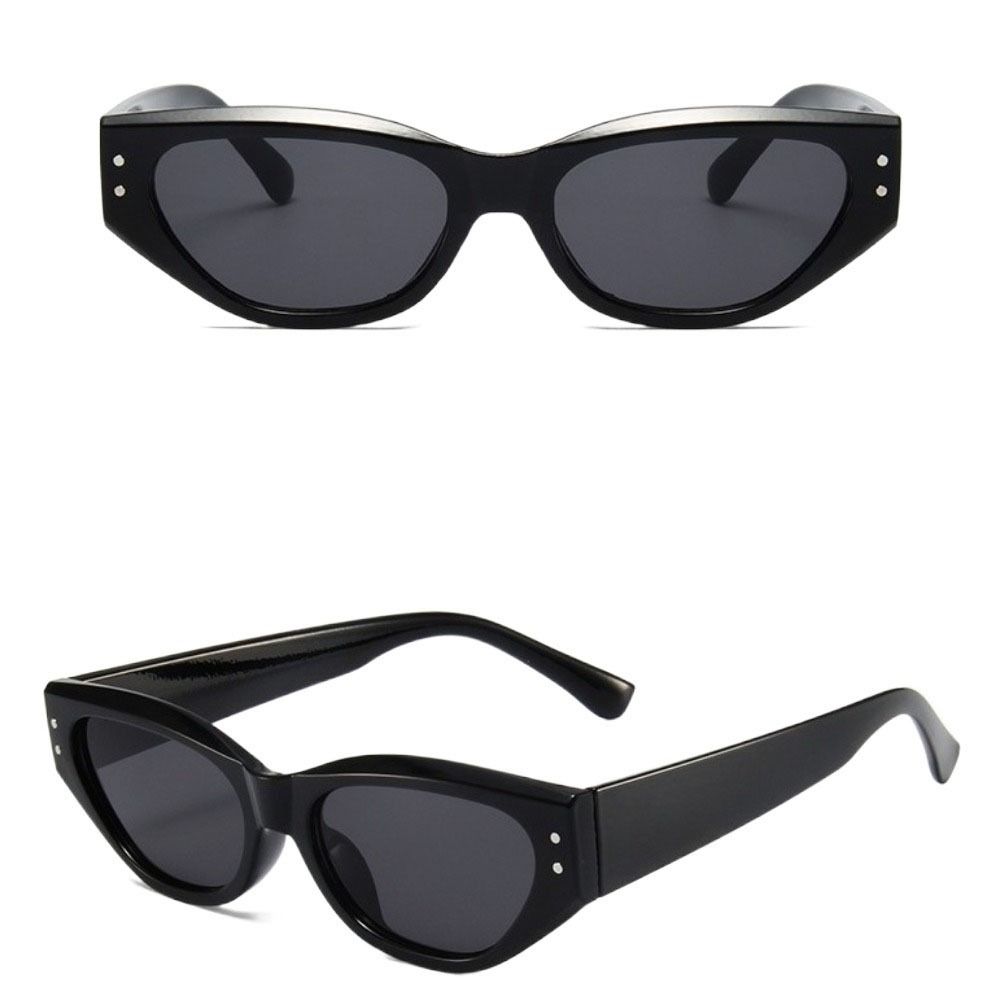 UV400 Cat Eye Sunglasses Rice Nail Outdoor Sport Sunglasses Vintage Rhombus Sunglasses  Streetwear