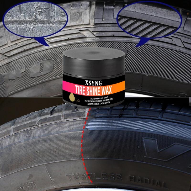 Tire Gloss Wax, Black Gloss Tire Coating, Rubber and Plastic Repair Agent, Anti-aging, Lasting Brightness