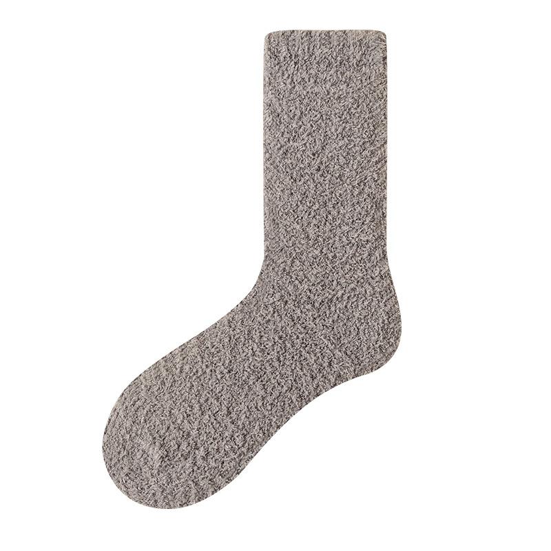 Female Autumn and Winter Keep Warm Do Not Hold Feet Do Not Drop Hair Moon Son Home Sleep Tube Socks