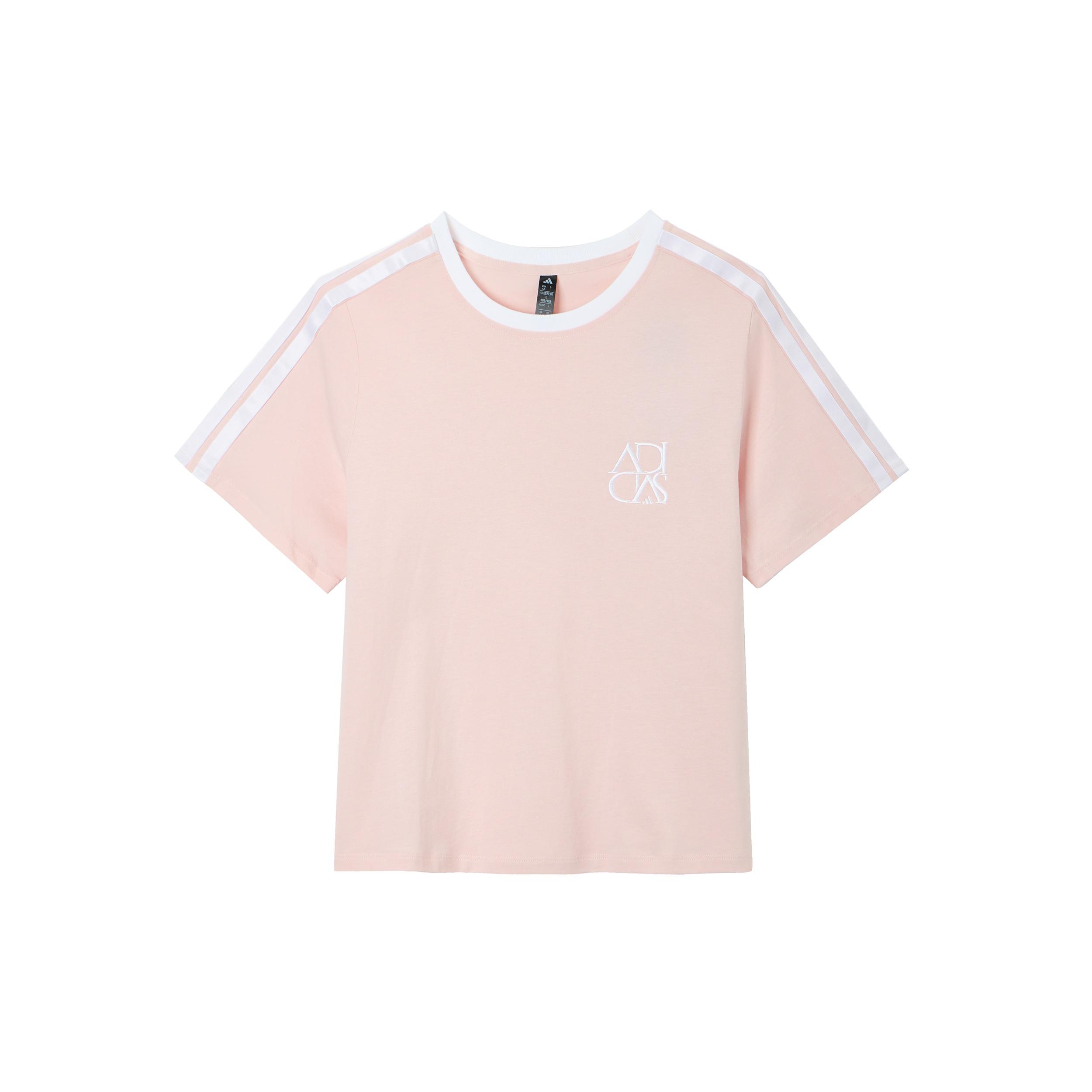 (WMNS) adidas Dance Sport T-Shirt Asia Sizing  Pink White  Women s JY7628 L