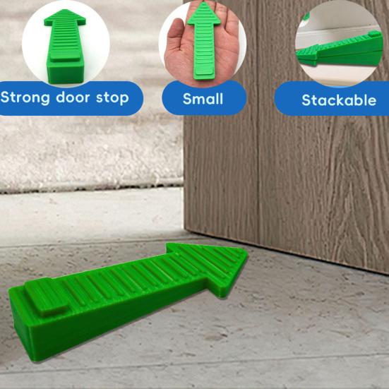 1/2/3Pcs Stackable Arrow Door Stopper Wedge Wall Protector Anti-slip Windproof No Drilling Anti-collision Carpet Tile Concrete Wooden Floor Doorstop