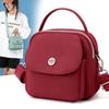 New canvas portable small lightweight multi-layer mother bag medium messenger bag Oxford cloth hand bag