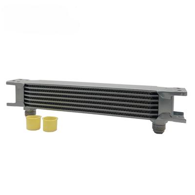 7 Rows AN-10 New Style Silver/Black Aluminum Universal Engine Transmission Oil Cooler