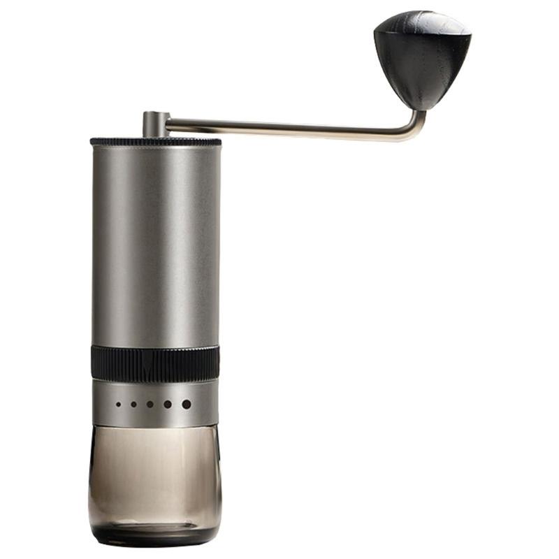 Hand Cranked Coffee Mill with Adjustable Coarseness Setting Stainless Steel and Wood Manual Espresso Grinding Machine 1