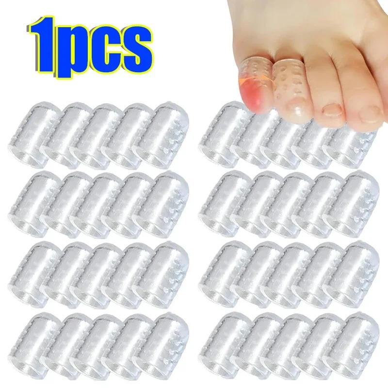 

40/1pcs Elasticity Silicone Toes Caps Women Men Gel Little Toe Tube Protector Anti-Friction Breathable Foot Care Finger Covers
