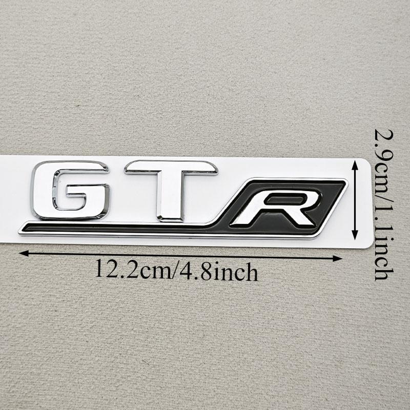 3D ABS Chrome Car Letters Badge Rear Trunk Logo GT R Sticker Emblem Decals For Mercedes Benz GT GT R Tail Marking Accessories