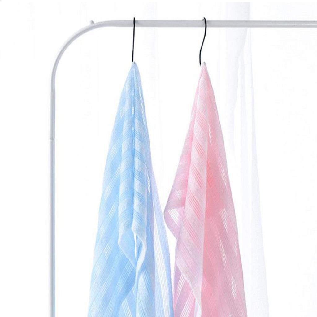 1 Stück Peeling-Waschlappen Rückenbürste für Dusche Silberionen Multifunktions-Schaumbadetuch Ultralange Peeling-Tücher