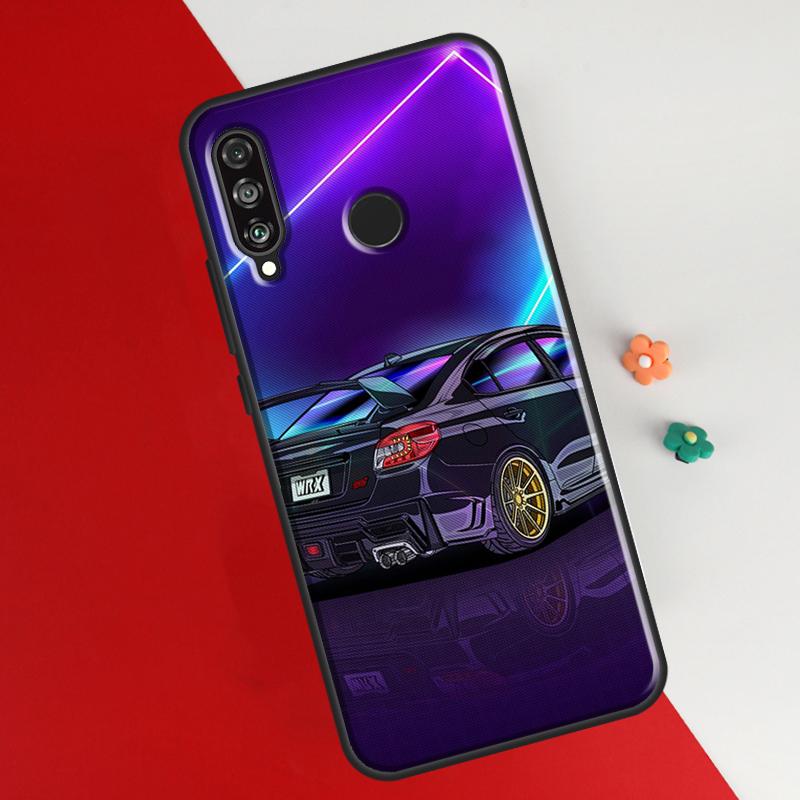 Tokyo JDM Drift Sports Car Cover For Huawei P30 Pro P50 P20 P40 Lite P Smart 2021 Nova 5T Case For Honor 50 8X 10i