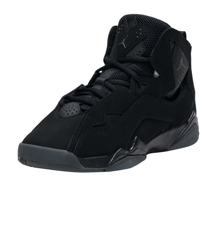 Air Jordan True Flight BG 'Black Dark Grey' Kids' Sneakers