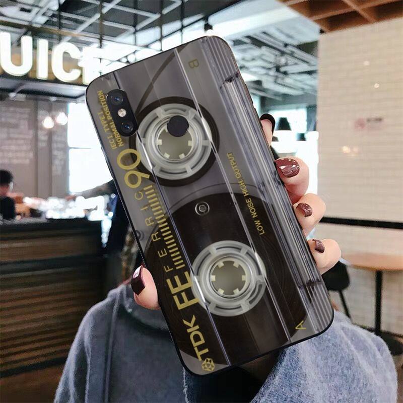 Vintage Cassette Tape Retro Phone Case for Xiaomi mi 5 6 8 9 10 lite pro SE Mix 2s 3 F1 Max2 3