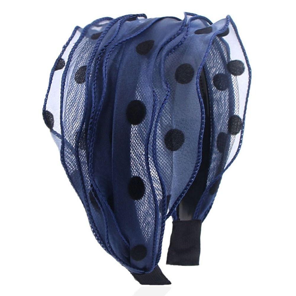 Women Headband Korean Headwear Mother Hair Hoop Mesh Hairbands Fashion Sequin Hair Band