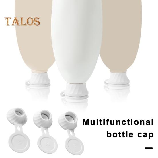 3Pcs Inverted Bottle Lid Leakproof TPE Bathroom Lotion Shampoo Kitchen Seasoning Bottle Flipping Bottle Connector Cover Replacement