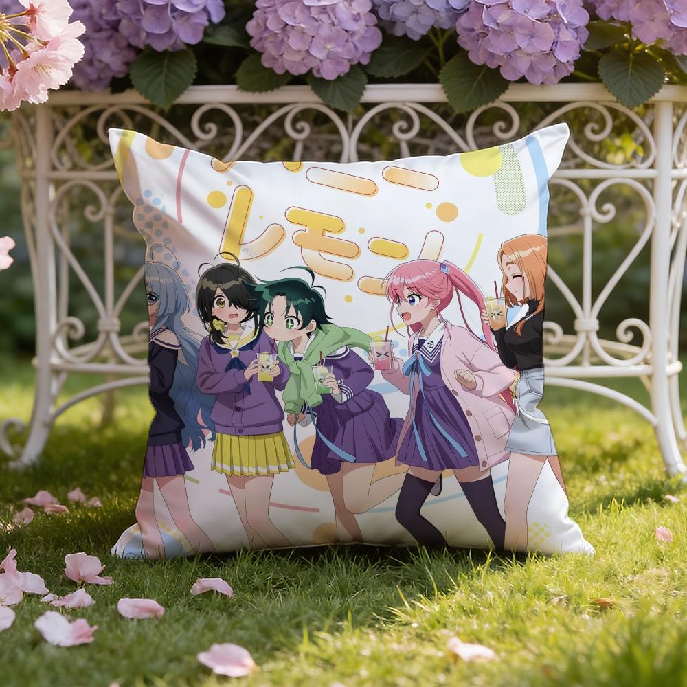 S-Shiunji ke no kodomo tachi Anime Cushion Cover Home & Car Dual-Scene Pillow Cover: Reversible for Premium Comfort