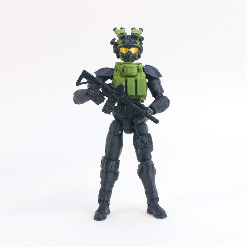 Cool Military Soldiers13 Action Figures Toy 3D Printed Multi-Joint Lucky 13 Dummy Soldiers Model Desk Ornament Finished Product