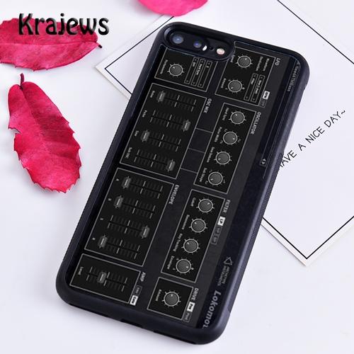 Krajews Vintage Synth Synthesizer Moog Phone Case For iPhone 17 Air 16 15 14 Plus 11 12 13 Pro Max Cover Coque