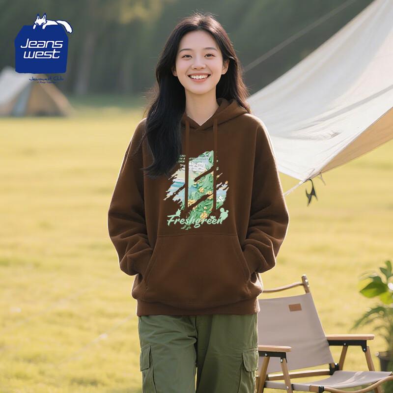 

JEANSWEST CLUB Women s Casual Hooded Sweatshirt 2XL