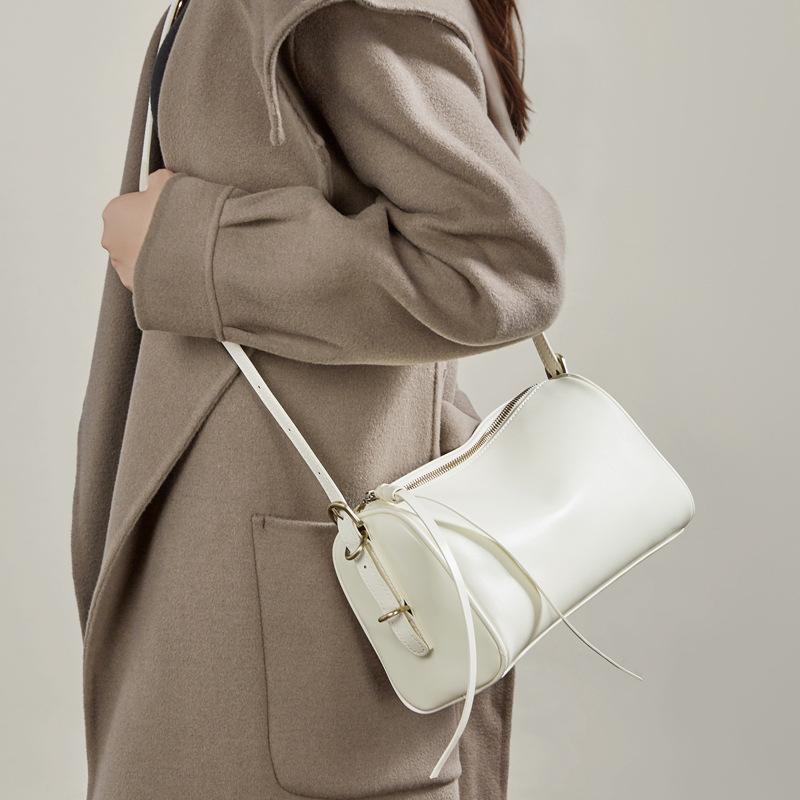 Vegetable Tanned Leather Bag Spring/summer New Crossbody Bag Tote Bag Large Capacity Leather Women's Bag Shoulder Pillow Bag