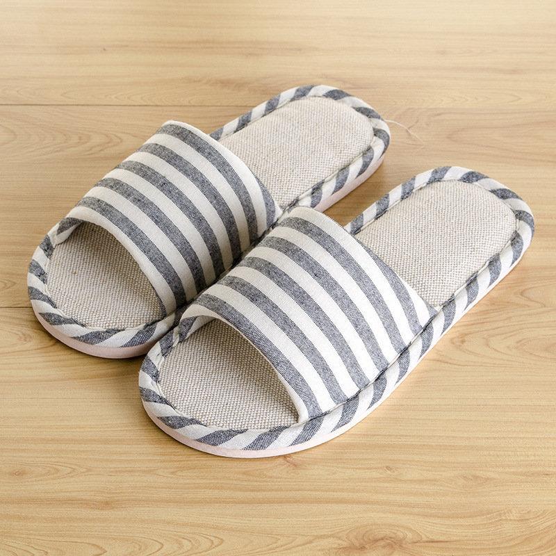 

Льняные тапочки женские летние парные домашние для уборки пола с толстой подошвой для послеродового периода нескользящие хлопково-льняные домашние тапочки мужские 44-45 (positive code) чёрный